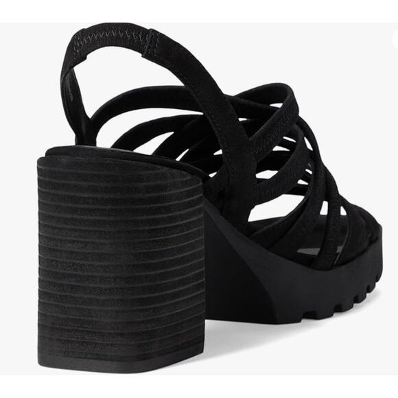Eileen Fisher Tally Strappy Slingback Platform Sandal | Sz 5, Black New $225 - Picture 3 of 5